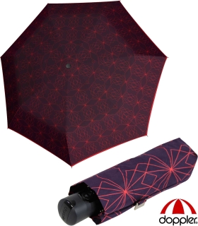 Doppler Damen Taschenschirm Magic XS Carbonsteel mit Auf-Zu-Automatik Paris - lila