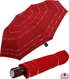 Doppler Damen Taschenschirm mit Auf-Zu-Automatik Magic Fiber Sydney - wine