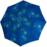 Doppler Damen Taschenschirm mit Auf-Zu-Automatik Magic Fiber Barcelona - navy