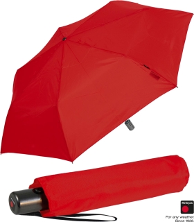 Knirps Taschenschirm Slim Duomatic Auf-Zu-Automatik - flame