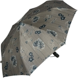 Cachemir Taschenschirm Satin Fall Mini mit Auf-Zu-Automatik - grau