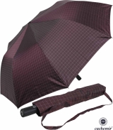 Cachemir Golf Taschenschirm Squared mit Auf-Zu-Automatik und Trageriemen - bordeaux