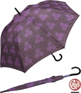 Gaudi Regenschirm Stockschirm Hexagon mit Automatik - lila