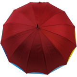 Nuvem Stockschirm Double Fabric Multicolor mit Automatik - bordeaux