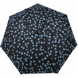 Knirps Taschenschirm Slim Duomatic Auf-Zu-Automatik Paint Drops - blue