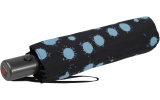 Knirps Taschenschirm Slim Duomatic Auf-Zu-Automatik Paint Drops - blue