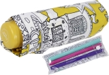 Bisetti Paint Super Mini Taschenschirm zum Ausmalen Travel - gelb