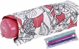 Bisetti Paint Super Mini Taschenschirm zum Ausmalen Travel - rot