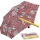 Bisetti Paint Super Mini Taschenschirm zum Ausmalen Floral - rot