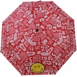 Smiley World Taschenschirm mit Spardose Stay Cool - rot