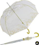 Smiley Original Stockschirm transparent mit Automatik - lime
