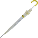 Smiley Original Stockschirm transparent mit Automatik - lime