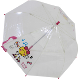Smiley World Kinder Stockschirm transparent - pink