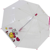 Smiley World Kinder Stockschirm transparent - pink