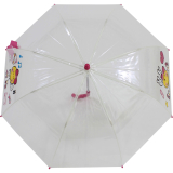Smiley World Kinder Stockschirm transparent - pink