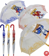 Kukuxumusu Kinder Stockschirm transparent Superheroes