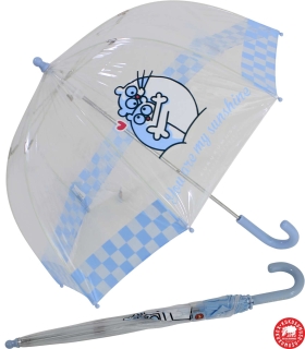 Kukuxumusu Kinder Stockschirm transparent Fairytale - hellblau