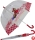 Kukuxumusu Kinder Stockschirm transparent Fairytale - rot