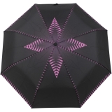 neyrat Regenschirm Taschenschirm Mini mit Auf-Zu-Automatik Zig Zag
