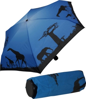 Regenschirm Super Mini Taschenschirm Fantasie - blau