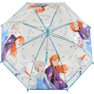 Disney Frozen Die Eiskönigin Anna und ELSA Kinder Taschen-Regenschirm Blau 