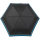Samsonite Taschenschirm C-Collection Ultra Mini Flat Reflective - Black-Turquoise