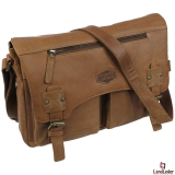 LandLeder 2 tlg Messenger PINCH OF WAX - natur