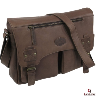 LandLeder 2 tlg Messenger PINCH OF WAX - braun