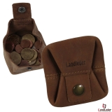 LandLeder Mini-Faltbörse PINCH OF WAX - natur