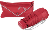 Pertegaz Super Mini Taschenschirm mit Tasche Blätter - rot
