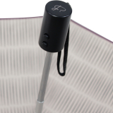 Pertegaz Taschenschirm mit Auf-Zu-Automatik Designs - Streifen Muster taupe