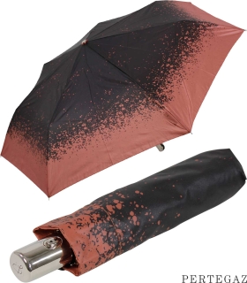 Pertegaz Mini Taschenschirm mit Auf-Zu-Automatik Textur - bronze