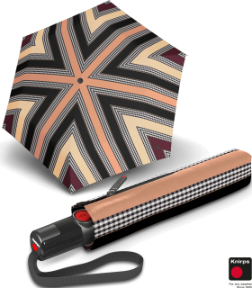 Knirps Taschenschirm TS.200 Slim Duomatic - UV Protection - leicht, stabil und sturmfest Primrose - nude